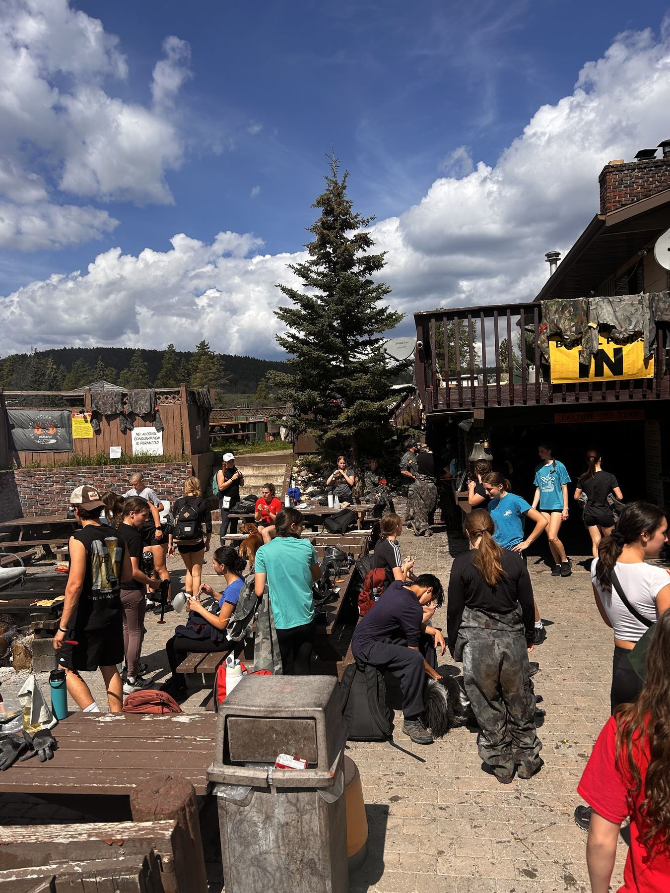 Sortie de groupe en montagne